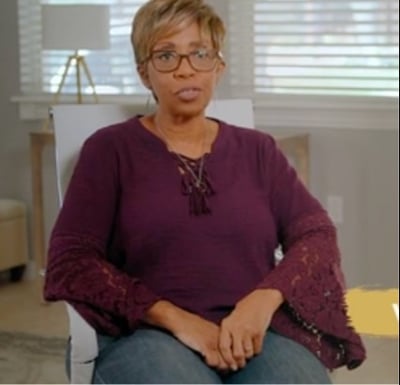 Woman sharing her experience